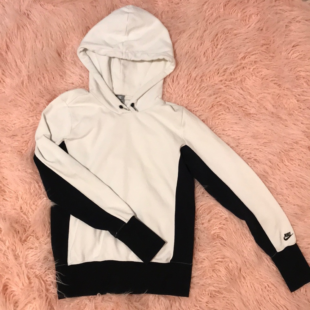 Black and White Nike Hoodie
